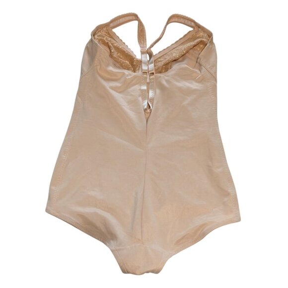 Rago Womens Lace-Trimmed Nude Bodysuit Size 44F Style 8620 - Picture 5 of 10